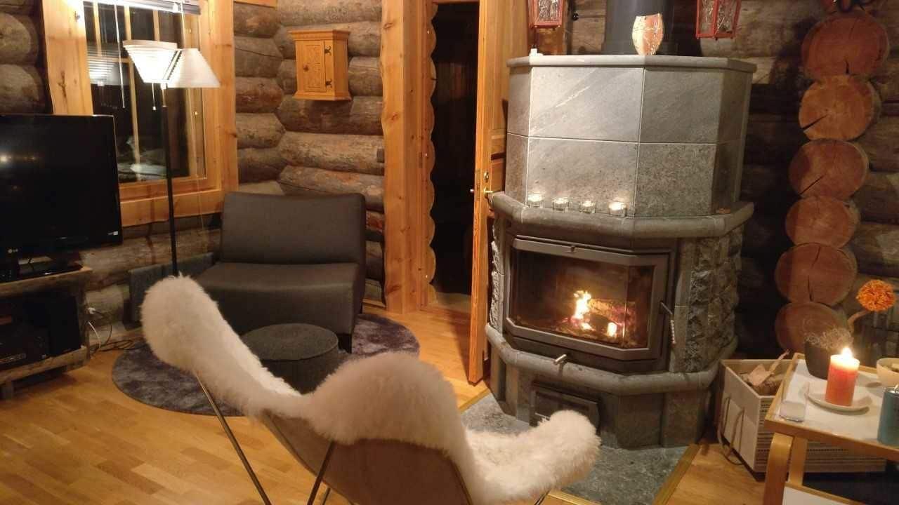 Chalet Kuukkeli AuroraCabins Saariselkä Buitenkant foto