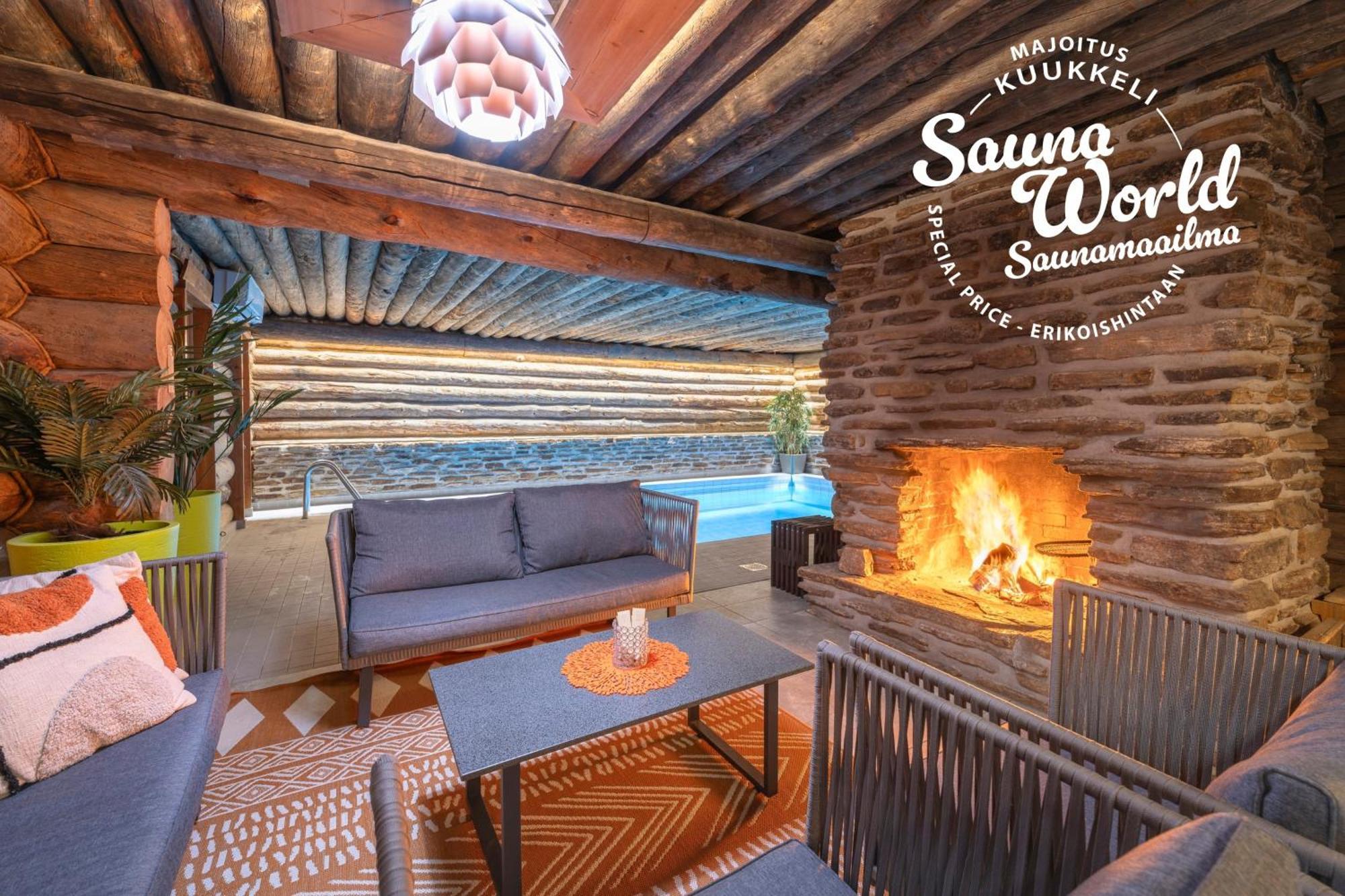 Chalet Kuukkeli AuroraCabins Saariselkä Buitenkant foto