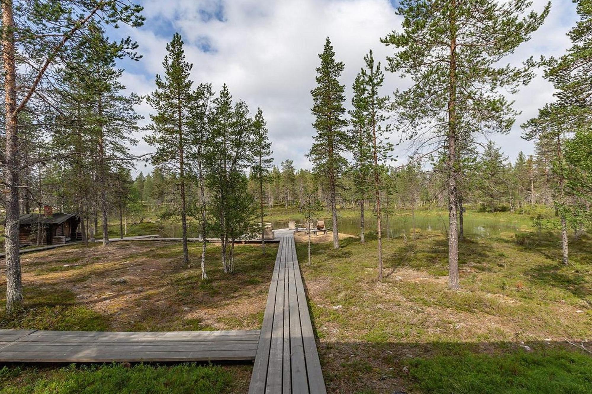 Chalet Kuukkeli AuroraCabins Saariselkä Buitenkant foto