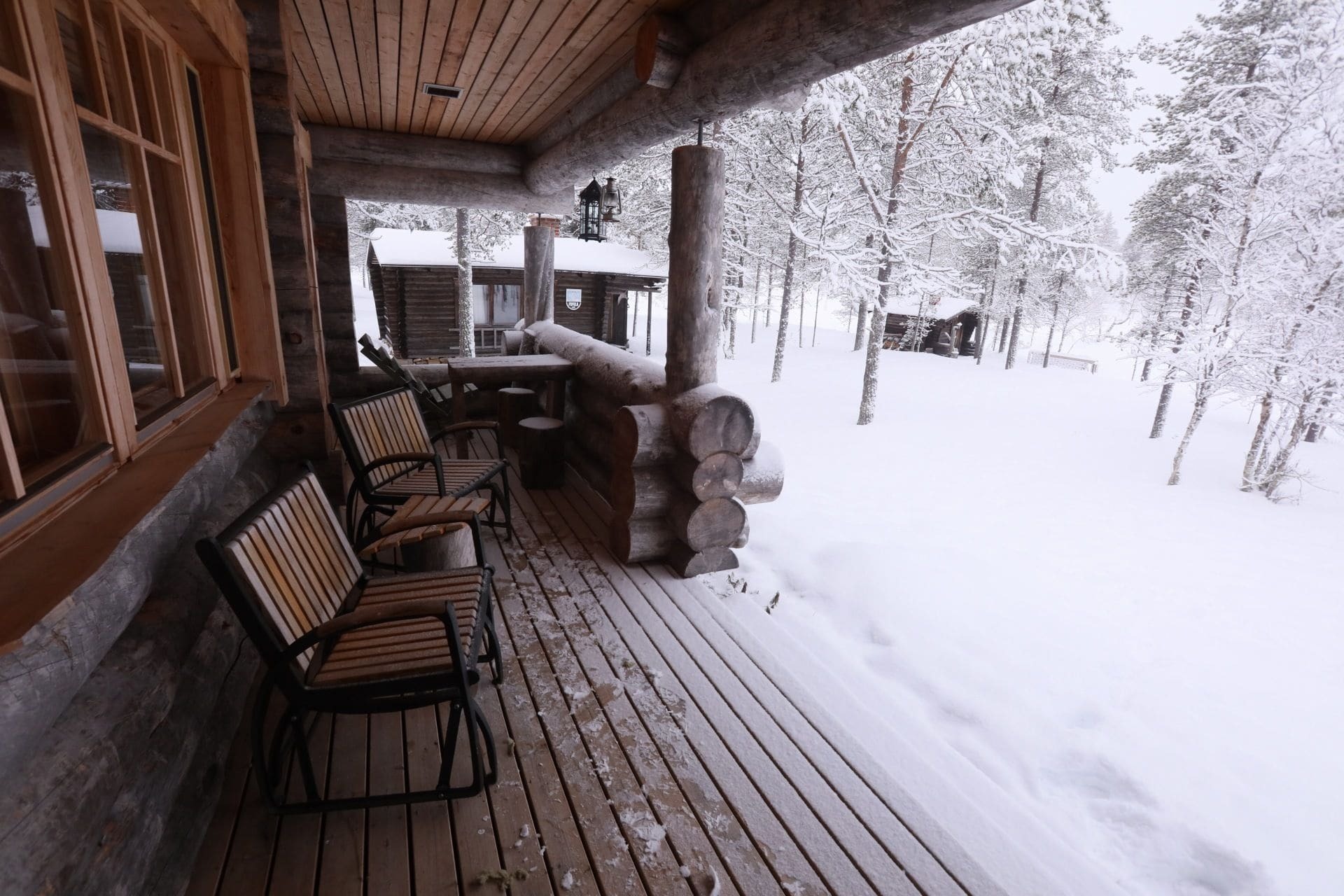 Chalet Kuukkeli AuroraCabins Saariselkä Buitenkant foto